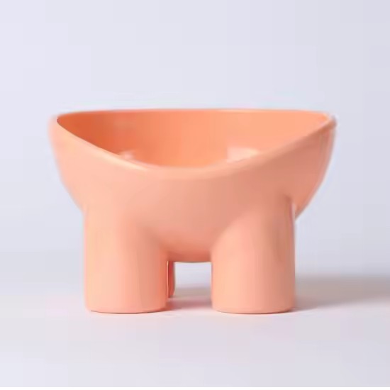 High-legged Cat Bowl Macaron Color Elephant Leg Bowl ONLINE