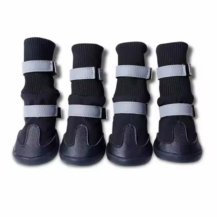 Dog Shoes Water Resistant Dog Boots Anti-slip Warm Paw Protector for Medium to Large Dogs