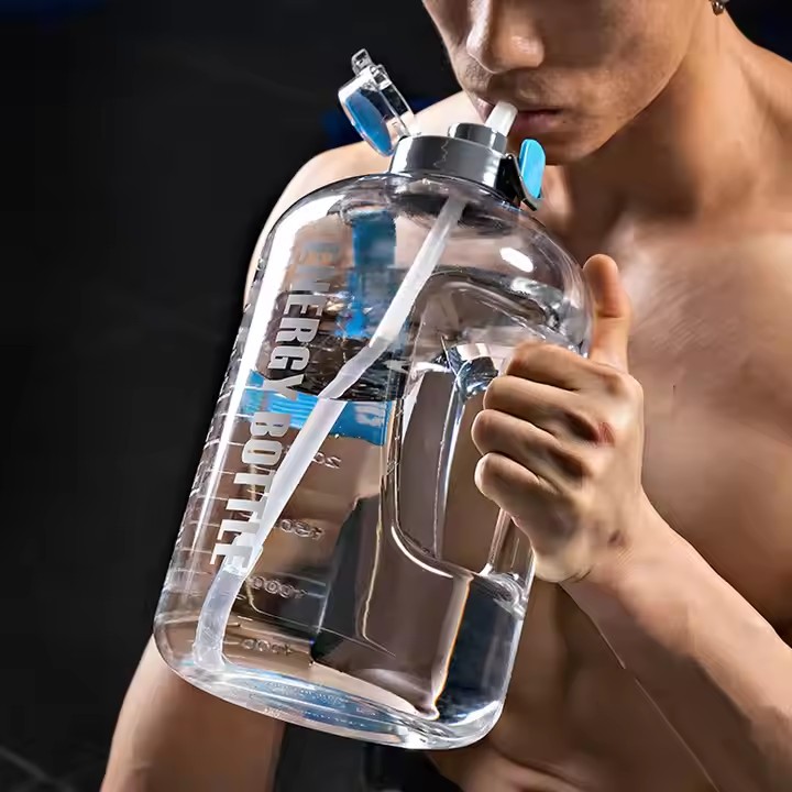 Customized 2.5L Bounce Energy Water Bottle Gym Hot and Cold Water Bottle with Straw