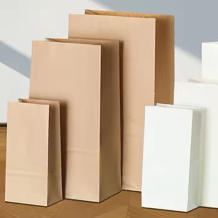 Disposable Food Containers Fine Kraft Paper Bag